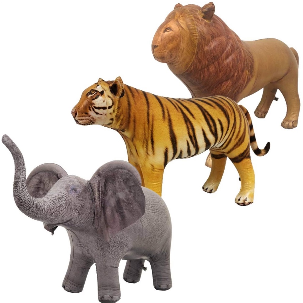 Inflatable 3 pack safari animals